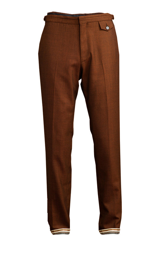 Turn-up Trousers - Rust