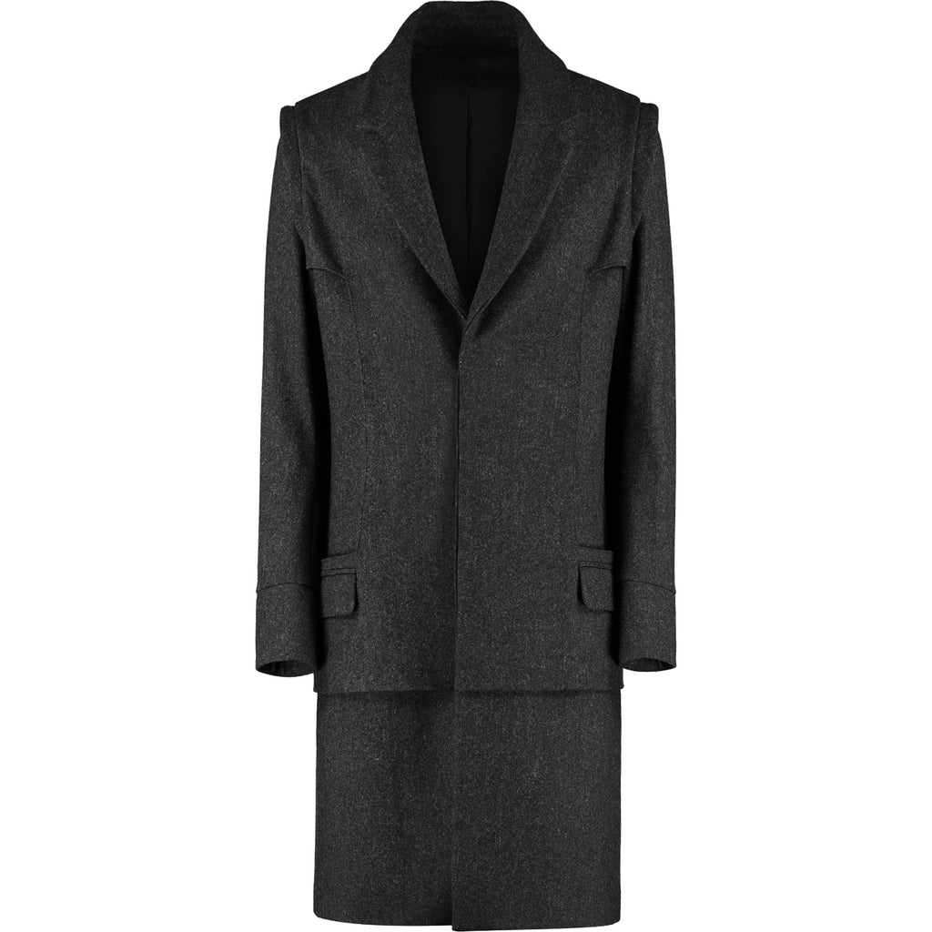 Herringbone Wool Coat